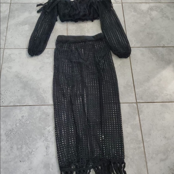 WOMEN'S SEXY 2 PIECE OUTFITS SOLID - Picture 2 of 2